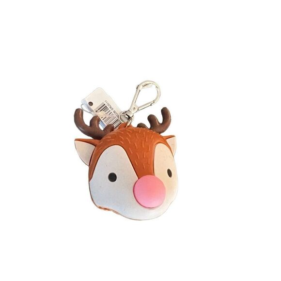 Bath & Body Works Christmas Reindeer  Holder Keychain - Picture 1 of 4